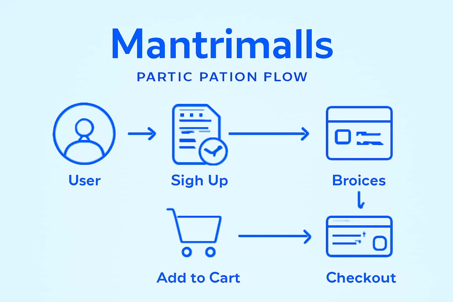 An informative illustration related to the Mantrimalls Participation Flow with the title displayed.