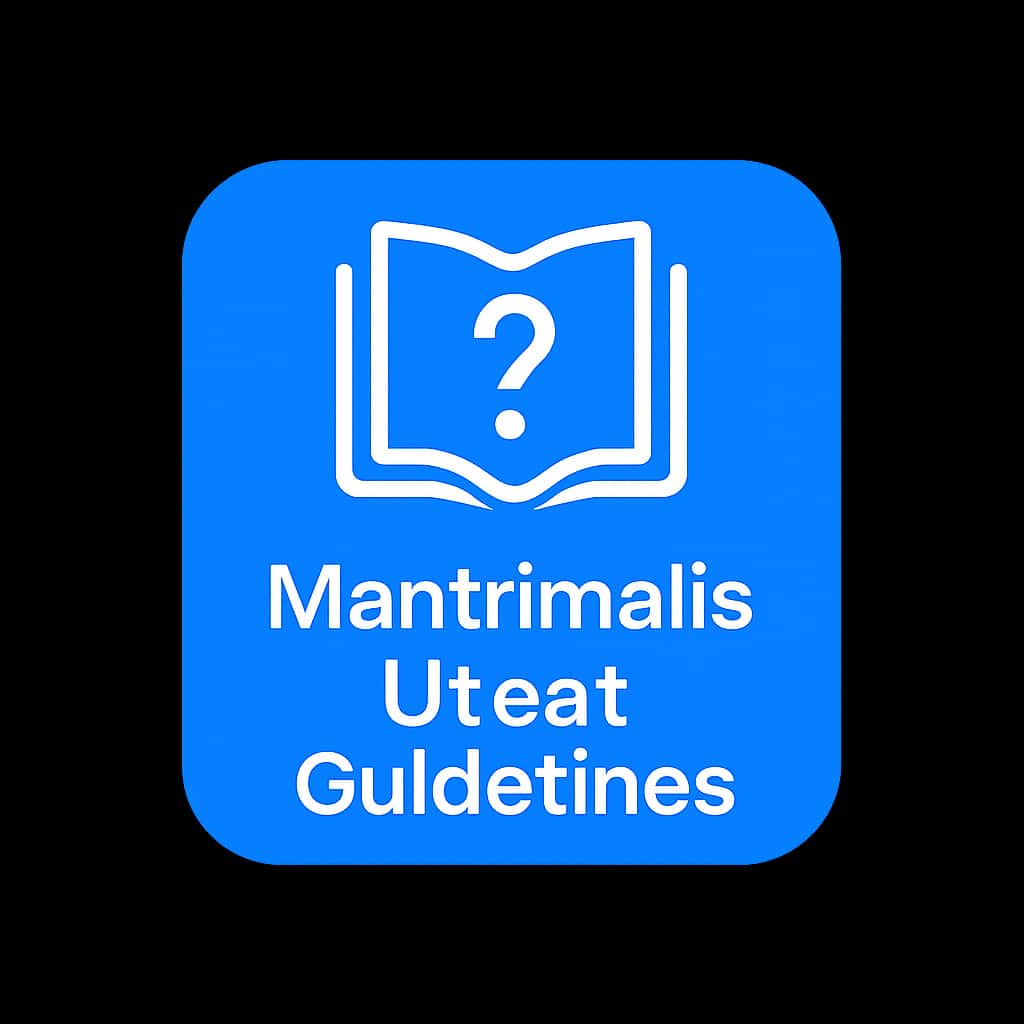 A badge representing Mantrimalls Usage Guidelines with clear text.