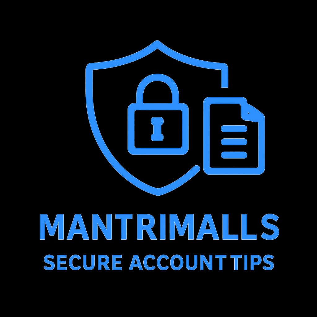 An icon representing secure account management for Mantrimalls.