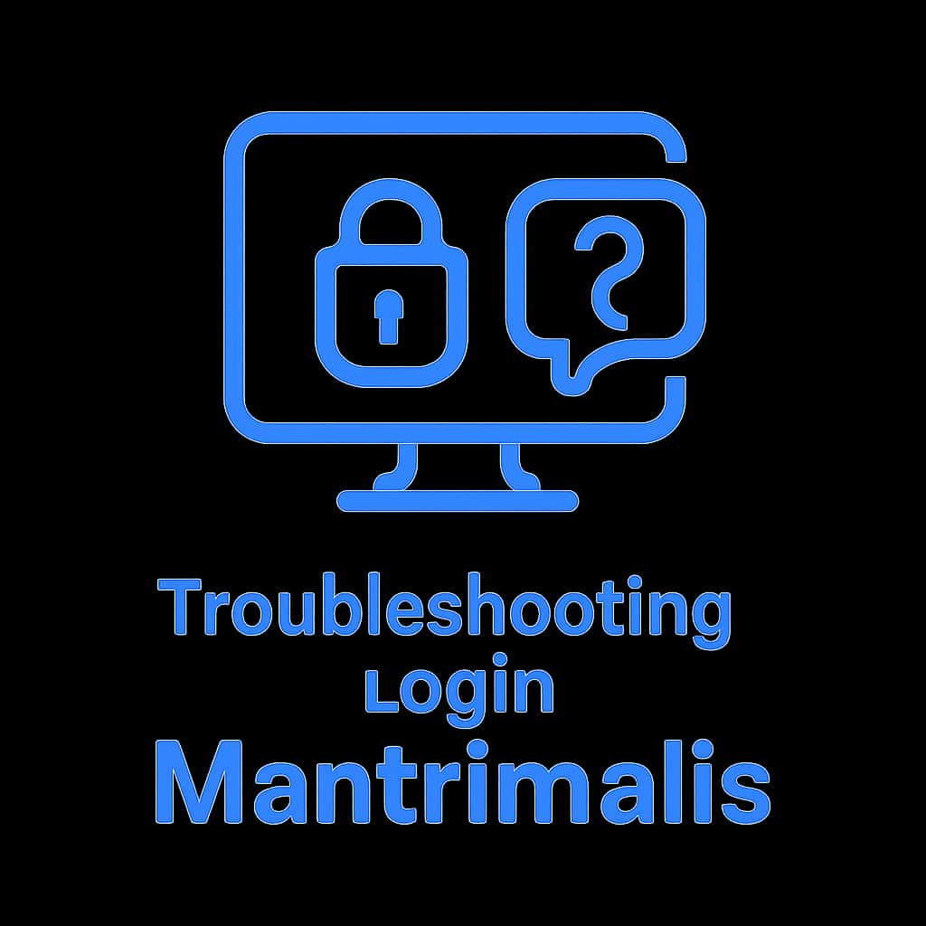 An icon representing login troubleshooting for Mantrimalls.